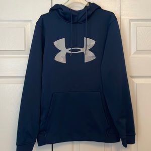 GUC Under Armour hoodie. Cold gear. Size Medium. Navy blue with gray logo.